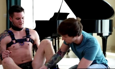 Handsome obedient guy Scotty Zee takes a massive raw cock in the rear by Allen Lucas